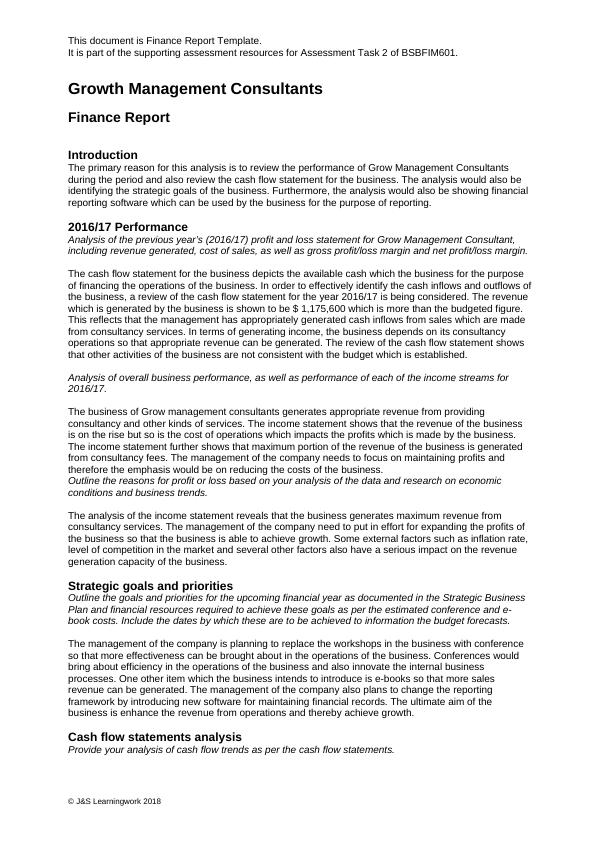 Finance Report Template PDF_1