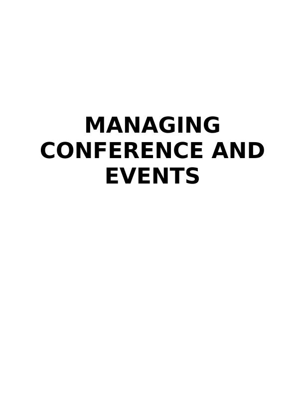 Managing Conference and Events Assignment (Solved)_1