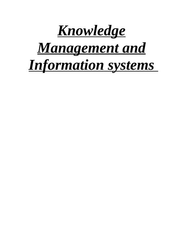 Knowledge Management and Information Systems_1