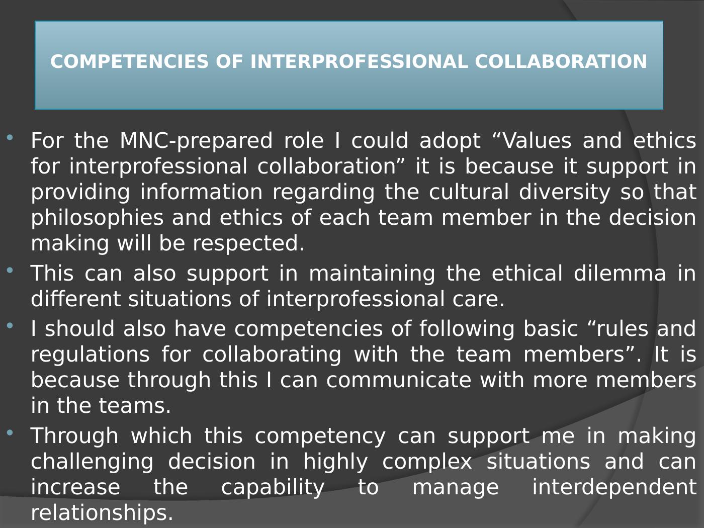 Competencies Of Interprofessional Collaboration Presentation 2022