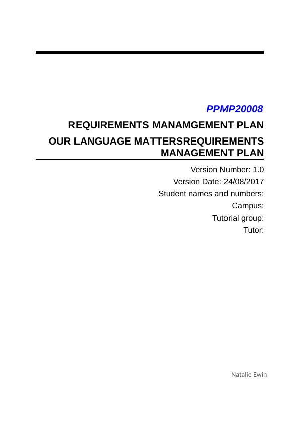 BE511 - Requirement Management Plan_1