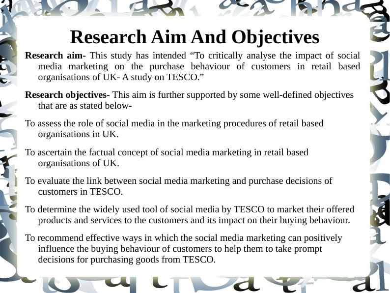 Impact of Social Media Marketing on Customer Purchase Behavior in UK Retail Organizations - A Study on TESCO_2