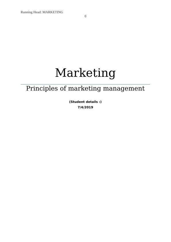 Marketing: Principles of marketing management_1