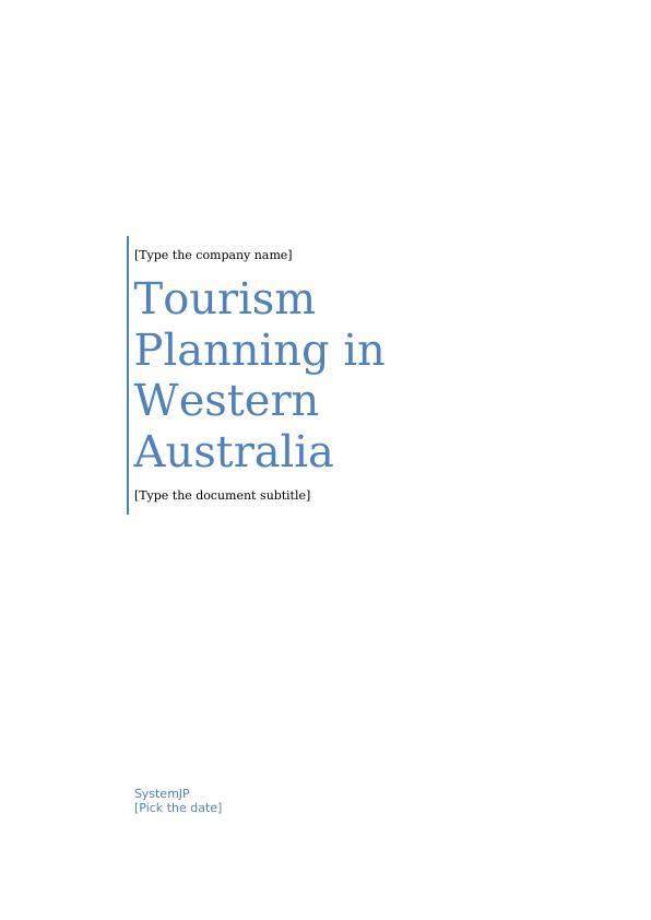 tourism research wa