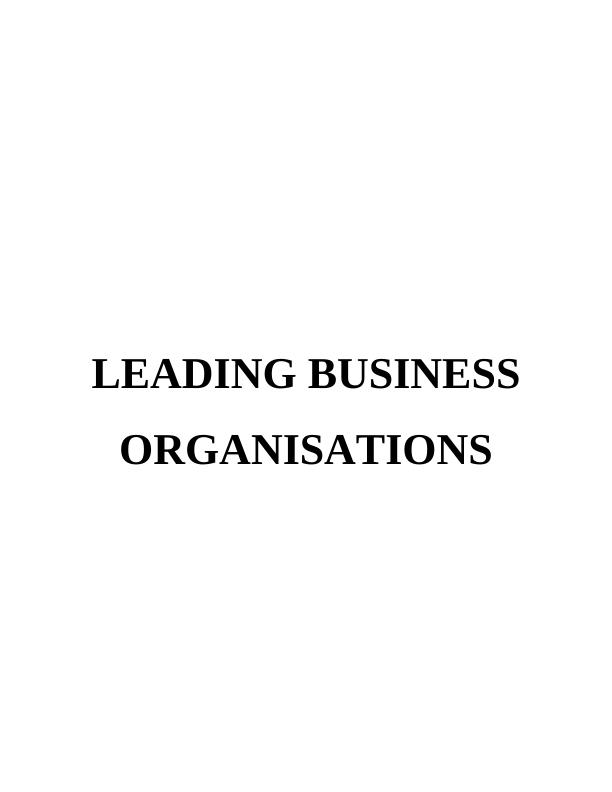 Leadership in Business Organisations_1