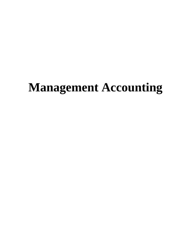 Management Accounting Analysis - PDF_1