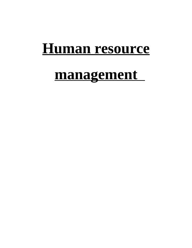 Human Resource Management Assignment (Solution) - TOYOTA company_1