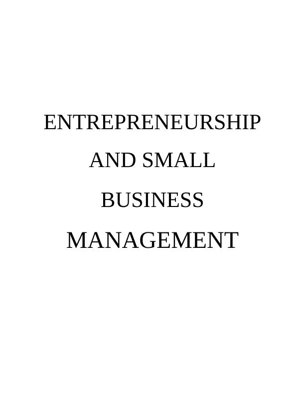 Unit 9 - Entrepreneurship & Small Business  Management_1