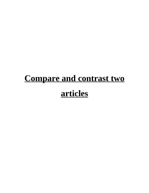 Comparison of Two Articles_1