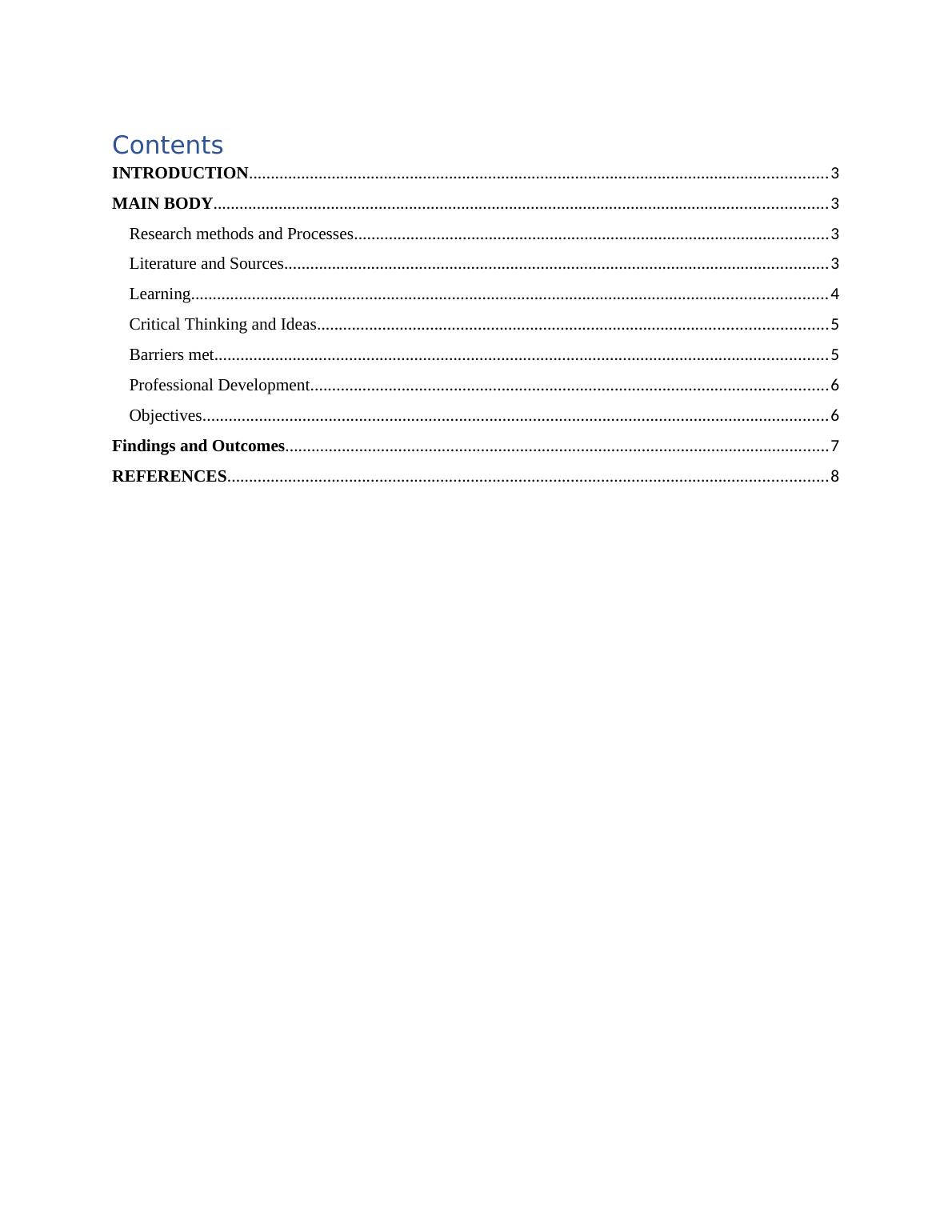 research methods reflective report