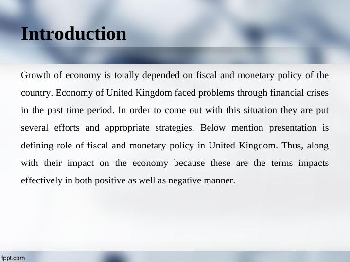 Role of Fiscal and Monetary Policy in UK_3
