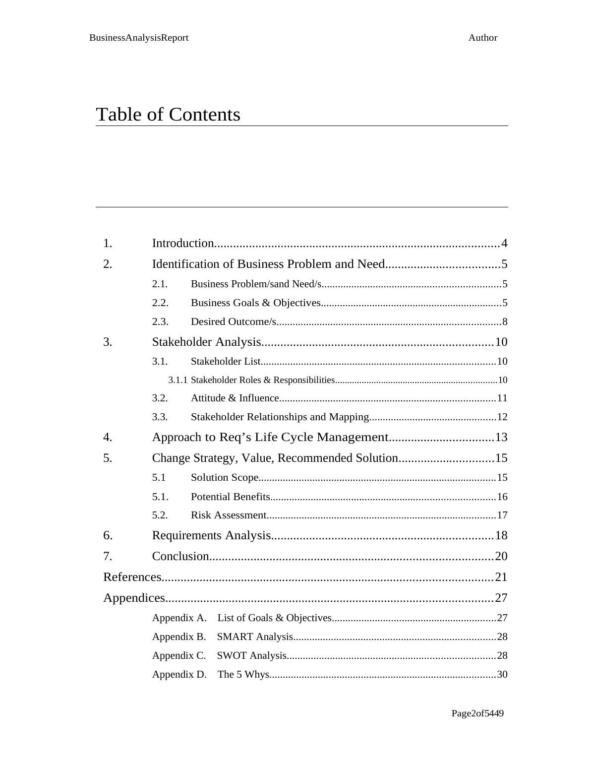 7103ICT - Business Analysis - Griffith University