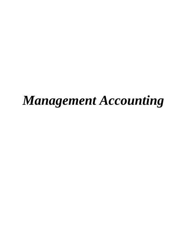 Management Accounting in Airdri_1