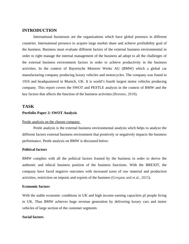 Pestle and SWOT Analysis of BMW_3