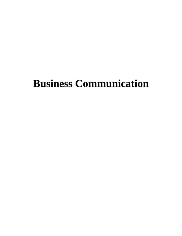 Business Communication Essay- Walmart_1