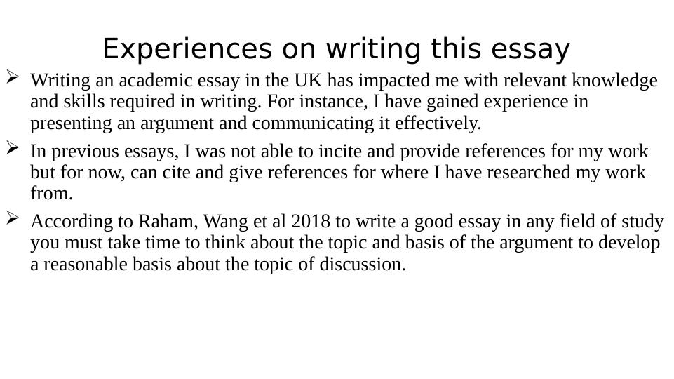 Experience on Writing Academic Essays_3