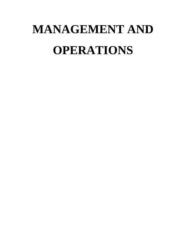Management and Operations Assignment - Intercontinental Hotel Group_1