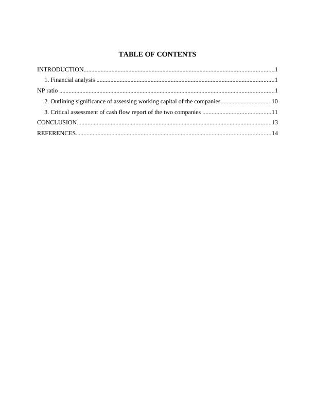 Financial Analysis Management & Enterprise - FAME TABLE OF CONTENTS INTRODUCTION_2