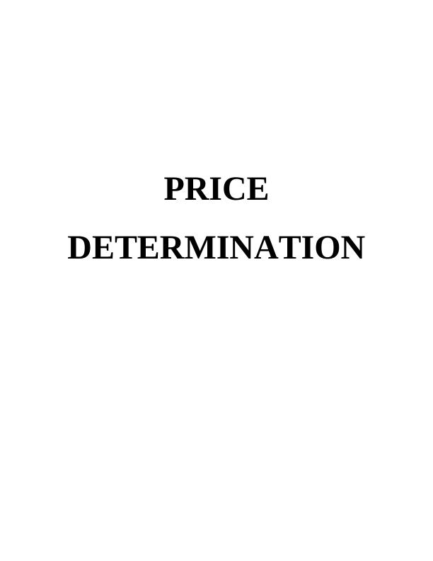 Price Determination in Perfect Competitive Markets_1