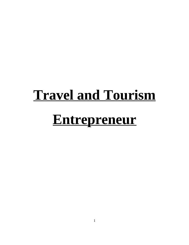 Travel and Tourism sector: Study on Sources of Finance_1