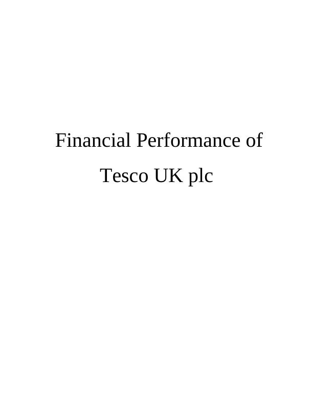 Financial Performance of Tesco UK plc_1