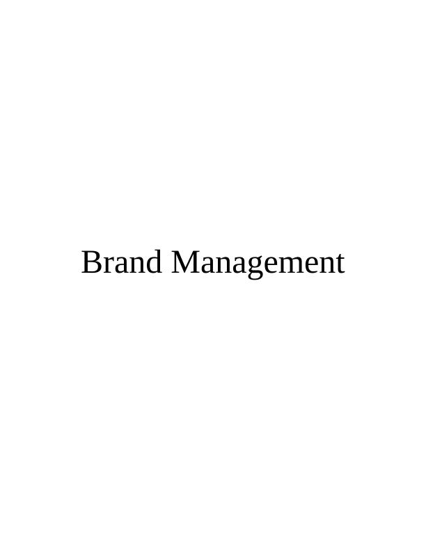 Brand Management Assignment | Optimum Impression Ltd_1