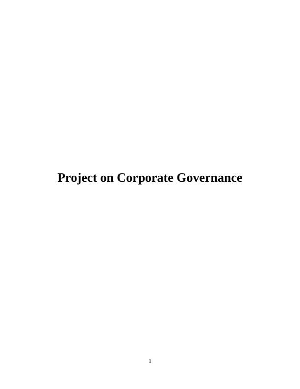 conclusion of corporate governance essay