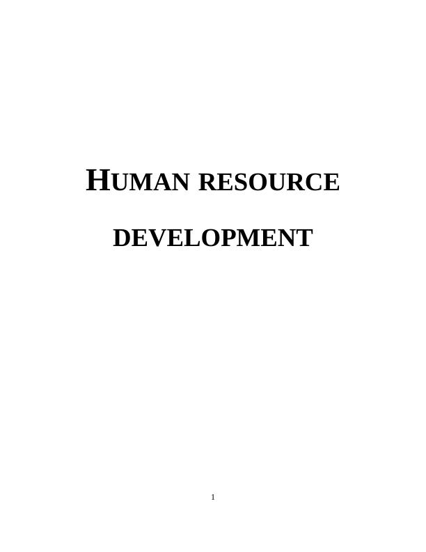 Human Resource Development - Marks and Spencer_1