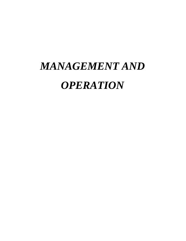 Management Operation Assignment of M&S_1