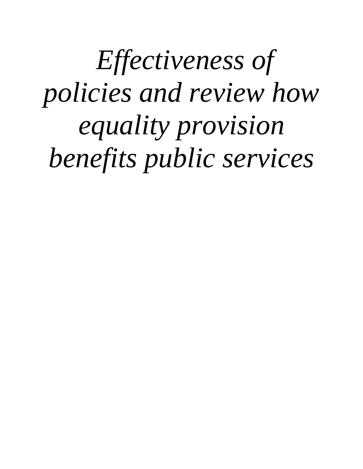 [PDF] Equality and diversity policies and practices at workplace_1