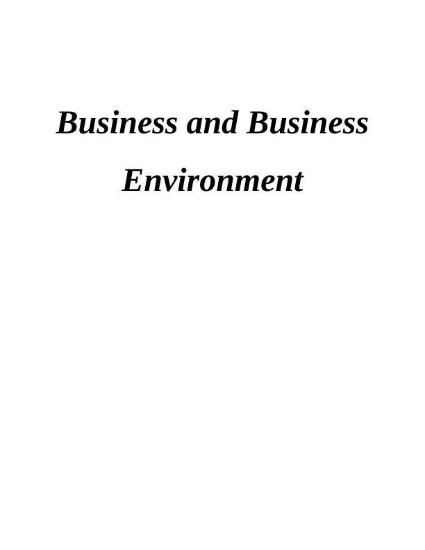 Business and Business Environment INTRODUCTION 1 Task 11 P1 Different Types of Organisations_1