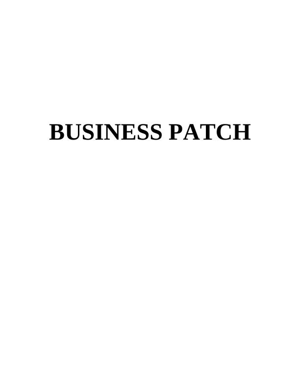 Assignment on Business patch_1