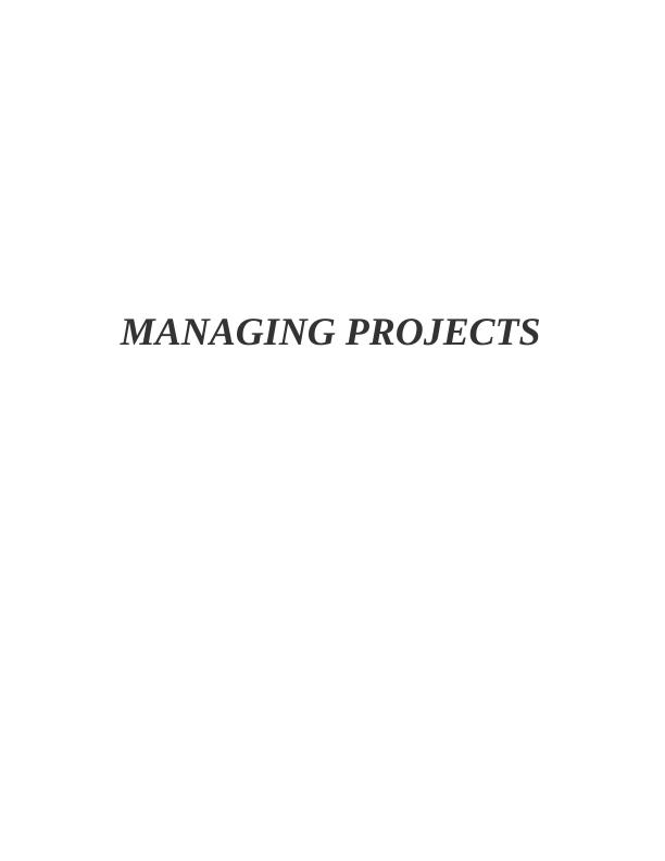Report on Process of Project Management_1