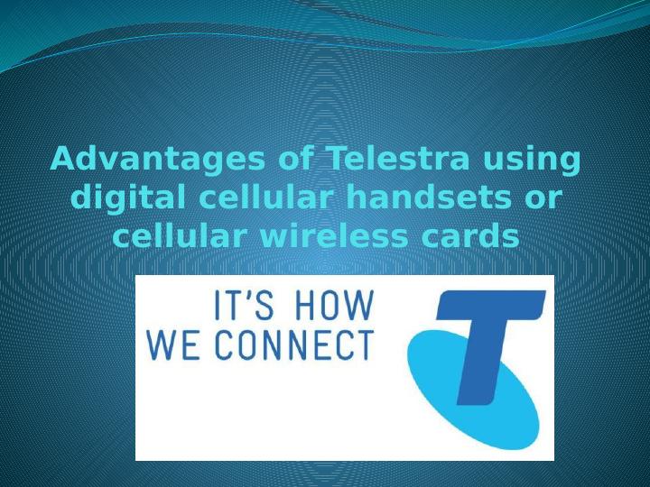 Advantages of Telestra Using Digital Cellular Handsets_1