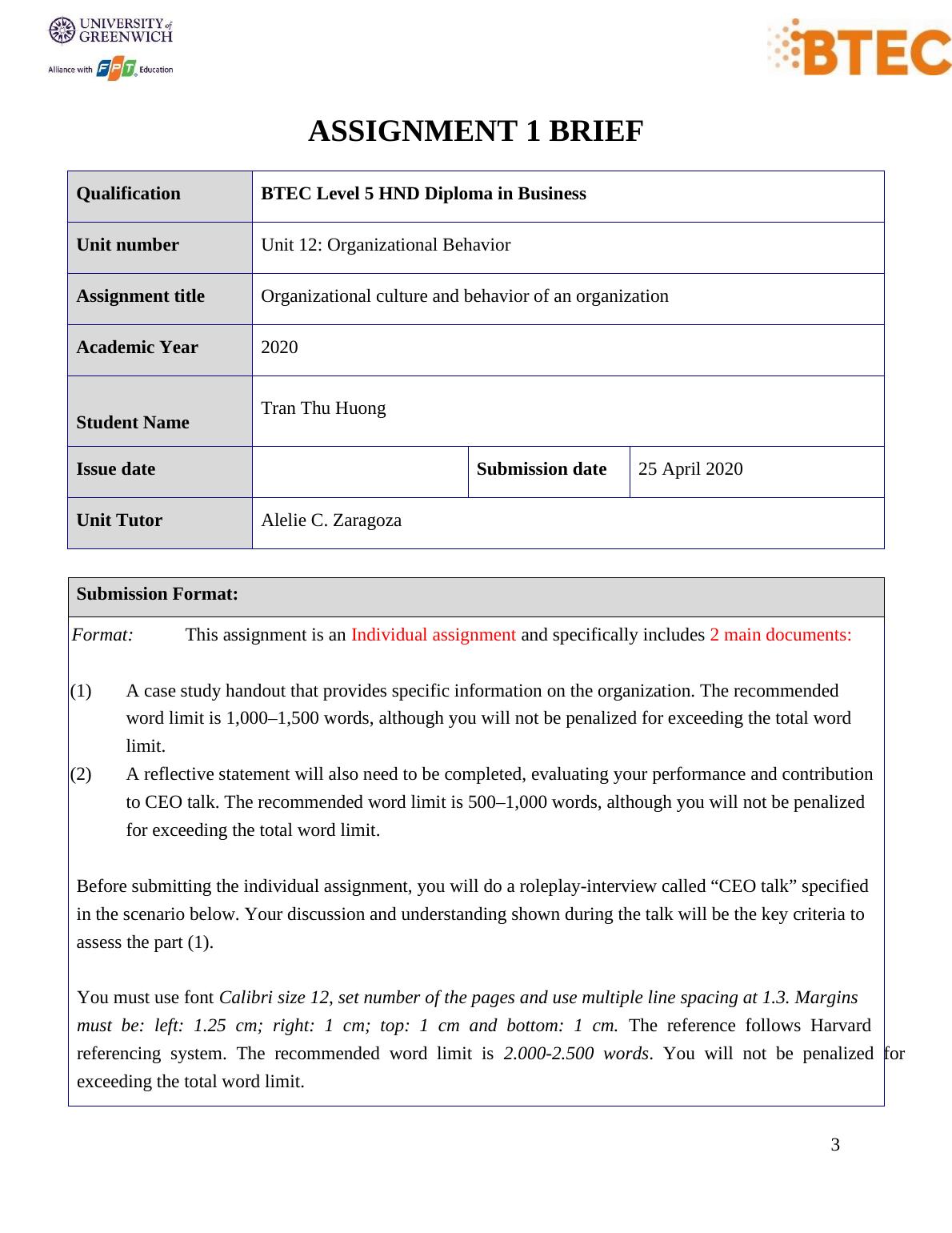 assignment submission date 2022