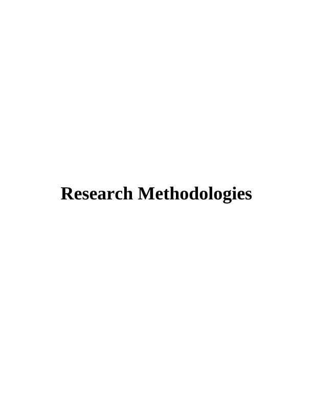 Research Methodologies Assignment_1