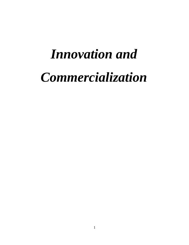 Innovation and Commercialization INTRODUCTION_1