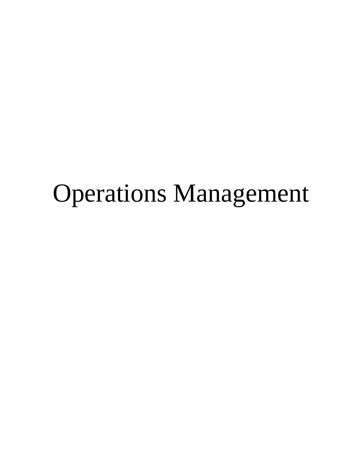 tesco operations management case study