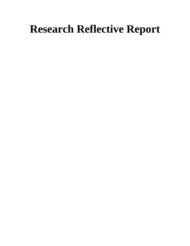 Research Reflective Report_1