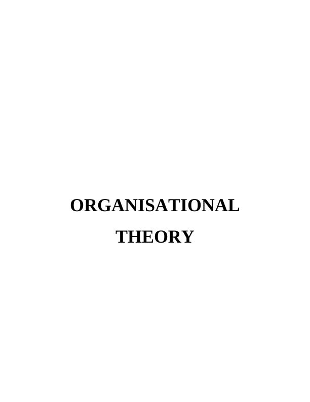 Organisational Theory_1