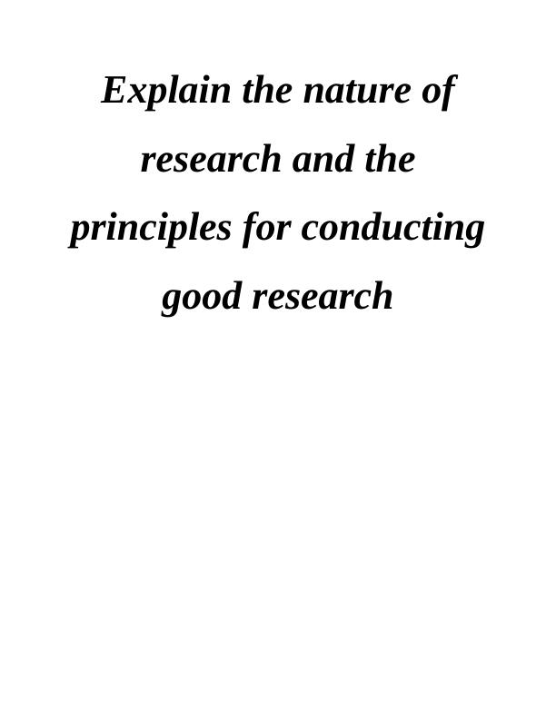 Nature and Principles of Research_1