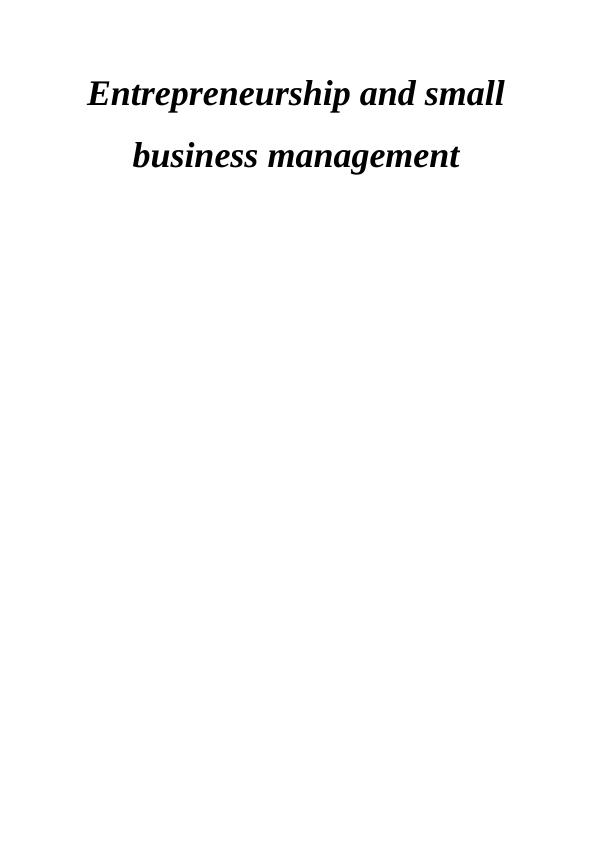 Small Business Management and Entrepreneurship in the Social Economy_1