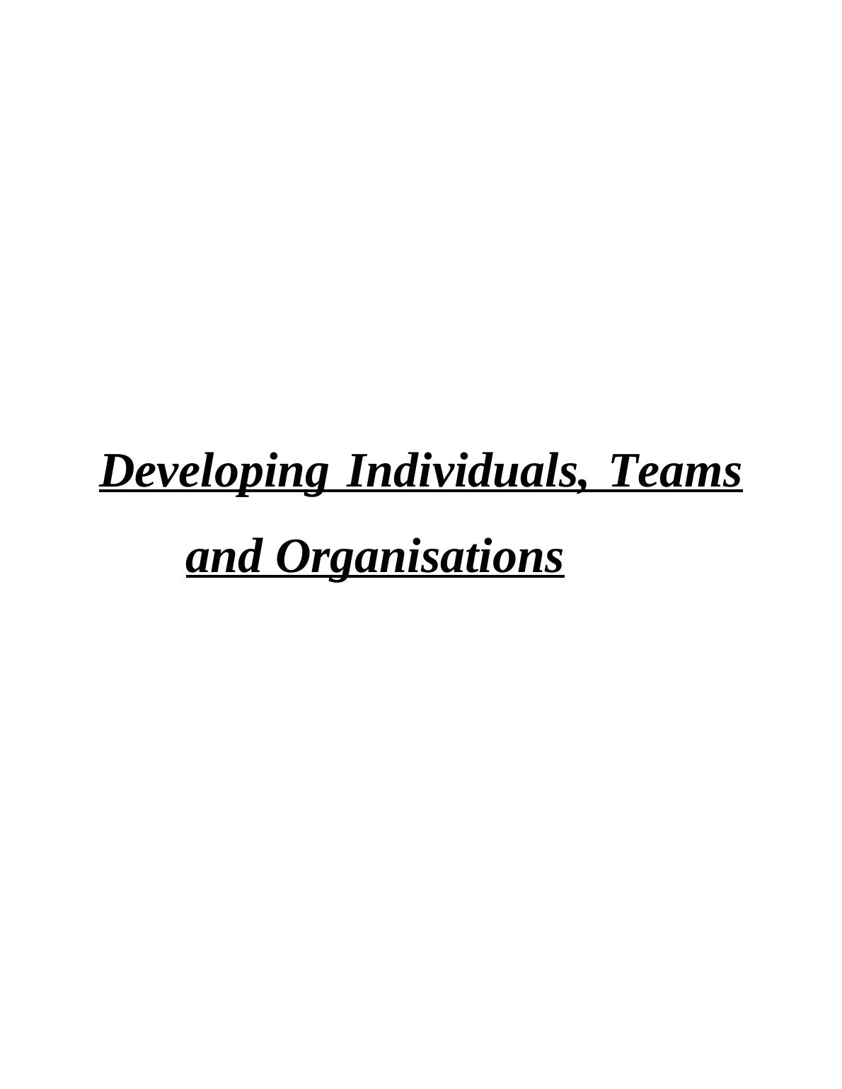Developing Individuals, Teams - Whirlpool Assignment PDF_1