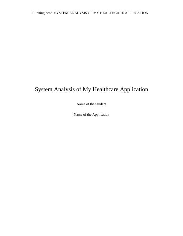 (PDF) Systems Analysis in Health Care_1