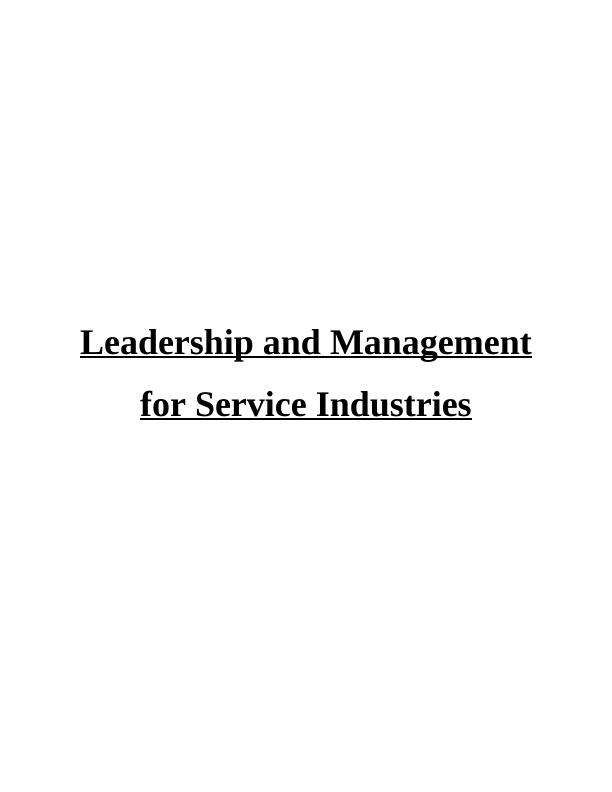 Leadership and Management for Service Industries PDF_1