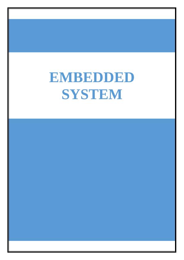 NIE2206: Embedded System Assignment_1