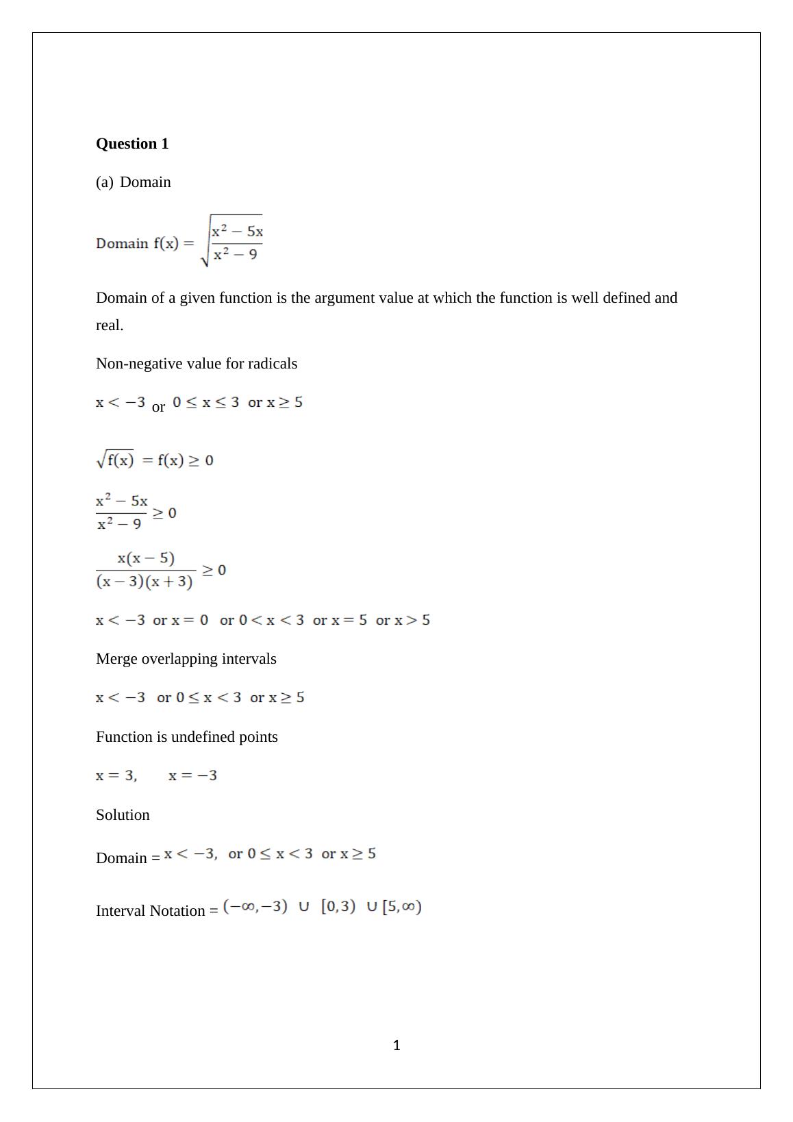 assignment of function