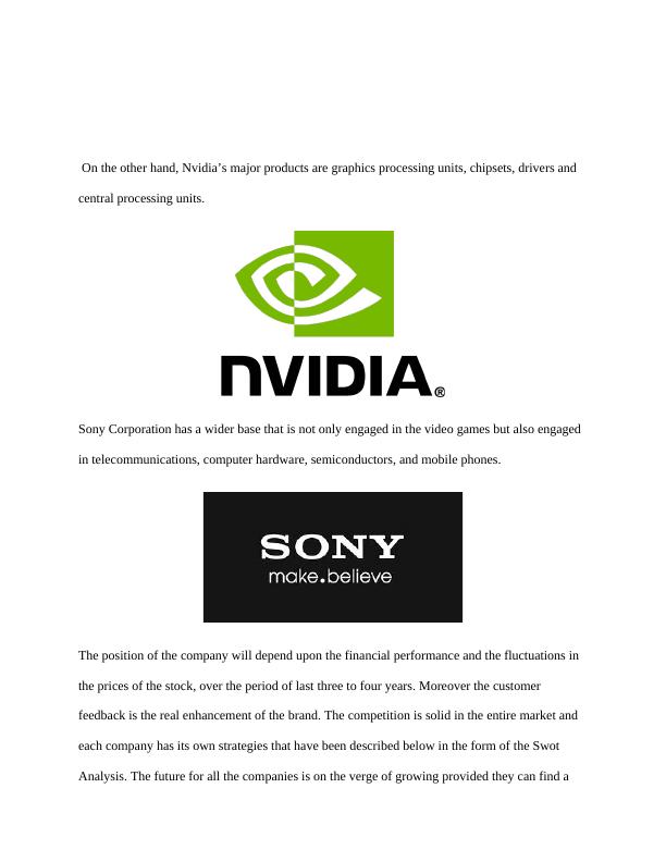 SWOT Analysis of Top Gaming Industry Companies - Sony, Activision Billizards, Nvidia and Valve Corporation_4