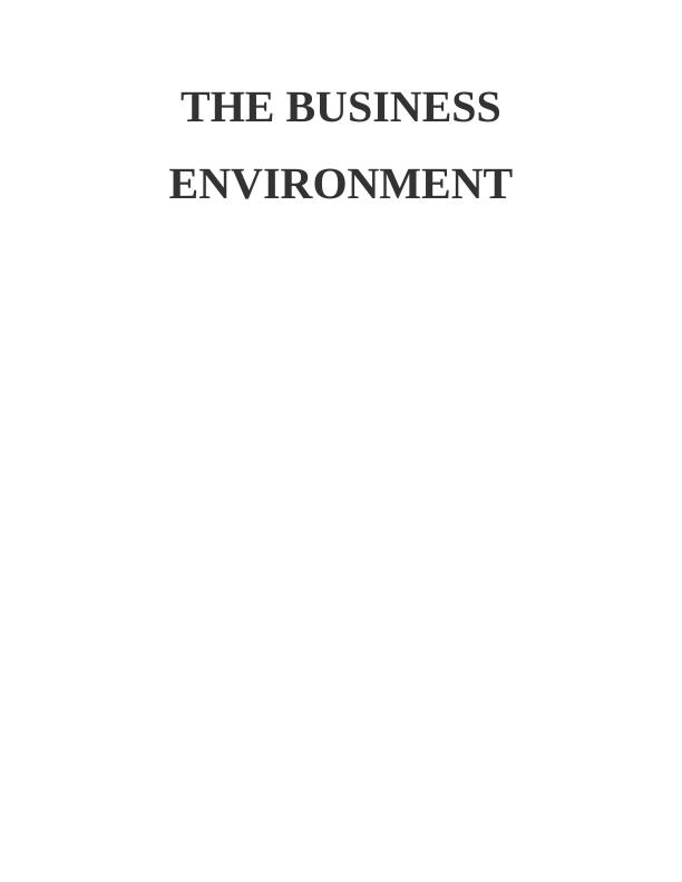 The Business Environment- Doc_1