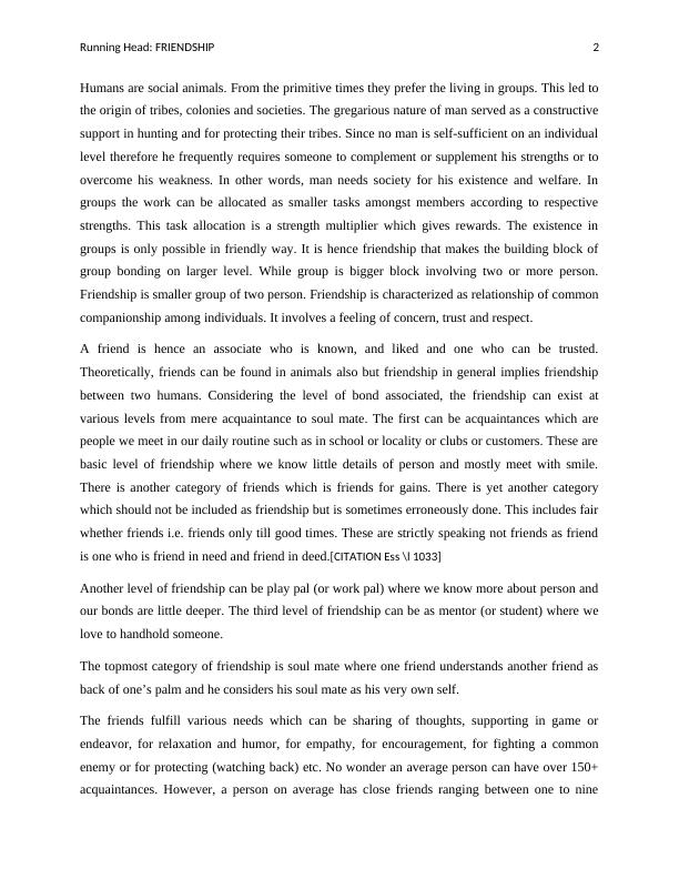 Model Essay on Friendship and its Importance_2